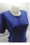COTTON COTTON SHORT SLEEVE WITH COTTON SMOOTH COLOR NORMAL MOLD DUMMY LYRICAL COTTON SHORT SLEEVE WOMEN MOM COMBED BLUZ - 2