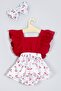 Bandana Frilly Cherry Salopette Jumpsuit 003