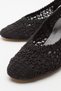 LOPA Black Knitted Women's Heeled Shoes - 5