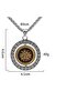 Valknut Thor Rotating Medallion with Runic Symbol Odin Double Sided 316L Steel Men's Necklace - 4