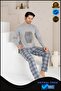 Long Sleeve Men's Pajama Set Luxury Men's Pajama Set - 2