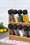 Dizayn Blossom 12-Piece Spice Rack Set, Spice Rack Set with Wooden Stand - 4