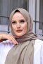 شال من القطن العضوي المحفور باللون البني مع الحليب - 2