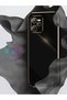 Luxury Silicone Case for Realme C35 with Black Edges Gold Detail - 7