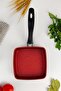 Aluminum Cast Mini Square Pan Red - Mnb05531 C1-1-154