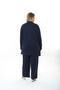 WOMEN'S LARGE SIZE LYcra VISKOSE PANT CARDIGAN NAVY BLUE SET - 6