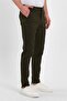 Men's Khaki Chino Pants Slim Fit Cotton Dobby Narrow Leg