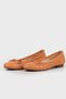 WOMEN'S SALMON COLOR GENUINE NATURAL LEATHER NUMBER 35-41 -42 SHOES - 3