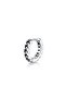 Knitted Embroidered Hoop Stud Classic 316L Steel Unisex Earrings