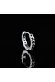 Knitted Embroidered Hoop Stud Classic 316L Steel Unisex Earrings - 3