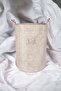 Multi-Purpose Felt Basket with Wooden Handle, 34X45Cm, Cream Color