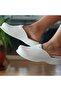 7 Point Unisex Classic White Perforated Sabo Slippers