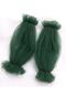 Beste tulle bridal evening dress arm sleeve emerald green - 2
