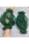 Beste tulle bridal evening dress arm sleeve emerald green - 3