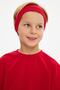 Boy's 100% Cotton Combed Oversize Red T-Shirt Soft Bandana TWO SET Trend Series1 - 5
