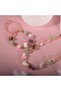 Cancer Zodiac Natural Stone Natural Macrame Necklace Bracelet Set - 3