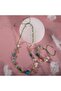 Libra Natural Stone Natural Macrame Necklace Bracelet Set - 3