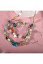Libra Natural Stone Natural Macrame Necklace Bracelet Set - 6