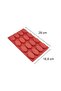Oval 16-Piece Donut Cake & Chocolate Silicone Mold Gt118 - 3