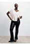 V-Neck Satin Shirt - 6