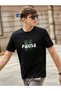 Men's Knitted Pause Printed White 100% Cotton T-Shirt.