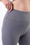 Women's Large Size Leggings High Waist Stretchy Ribbed Gathering Belted Corsage Detailed Summer Mev