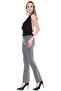 Women's Black Neck and Waist Tie Blouse BDE2466 - 2