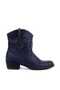 - Genuine Leather Navy Blue Women's Boots 105-2596-Venus