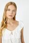 Women's Ruffle Detailed Short Sleeve Blouse - 12