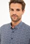 Men's Navy Blue Slim Fit Shirt G021GL004.000.862075 - 2