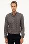 Men's Brown Slim Fit Shirt G021Sz004.000.858016