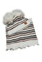Girl's Ecru Powder Beret Neck Collar - 3