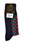 Plus Patterned Navy Blue Socks - 2