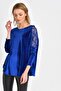 Shoulder Detailed Velvet Blouse Parliament BDM2510 - 2