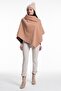 Women's Camel Poncho 70257 - 3