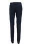Men's Navy Blue Pipe Leg Classic Cut Fabric Trousers - 4