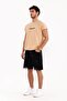 Crew Neck Pocket Short Sleeve Yellow T-shirt - 6