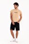 Crew Neck Pocket Short Sleeve Yellow T-shirt - 8