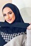 غطاء رأس متوافق مع Hijab Bone باللون الأزرق الداكن - 3