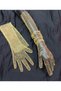 Diamond sparkling evening dress bridal gloves long gold - 3