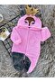 Welsoft Plush Zippered Winter Girl Deer Baby Sleeping Bag