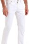 White Dynamic Fit Straight Cotton 5 Pocket Jeans - 3
