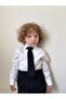 Black Tie Striped Suit (Pants, Shirt, Tie) 3 Piece Set - 4