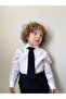Black Tie Striped Suit (Pants, Shirt, Tie) 3 Piece Set - 7