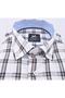 462-REGULAR CUT LONG SLEEVE PLAID SHIRT /BEIGE/XL - 4