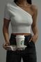 New Season Women's One Shoulder Cropped High Quality Blouse 23S24005 - 3