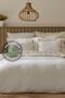 Nature Lover Nora Bamboo Embroidered Double Duvet Cover Set Yellow