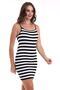 Women's Camisole Thin Strap Striped Summer Saran Knitwear Dress - 2