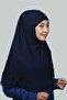 Set of Two Lace Practical Scarf Ready Hijab and Hijab Cap XL - Navy Blue - 2