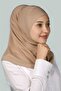 Ready Turban Practical Scarf Hijab Hijab - Prayer Cover - Dark Beige - 2